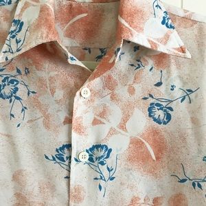 Vintage Floral Print Hawaiian Shirt